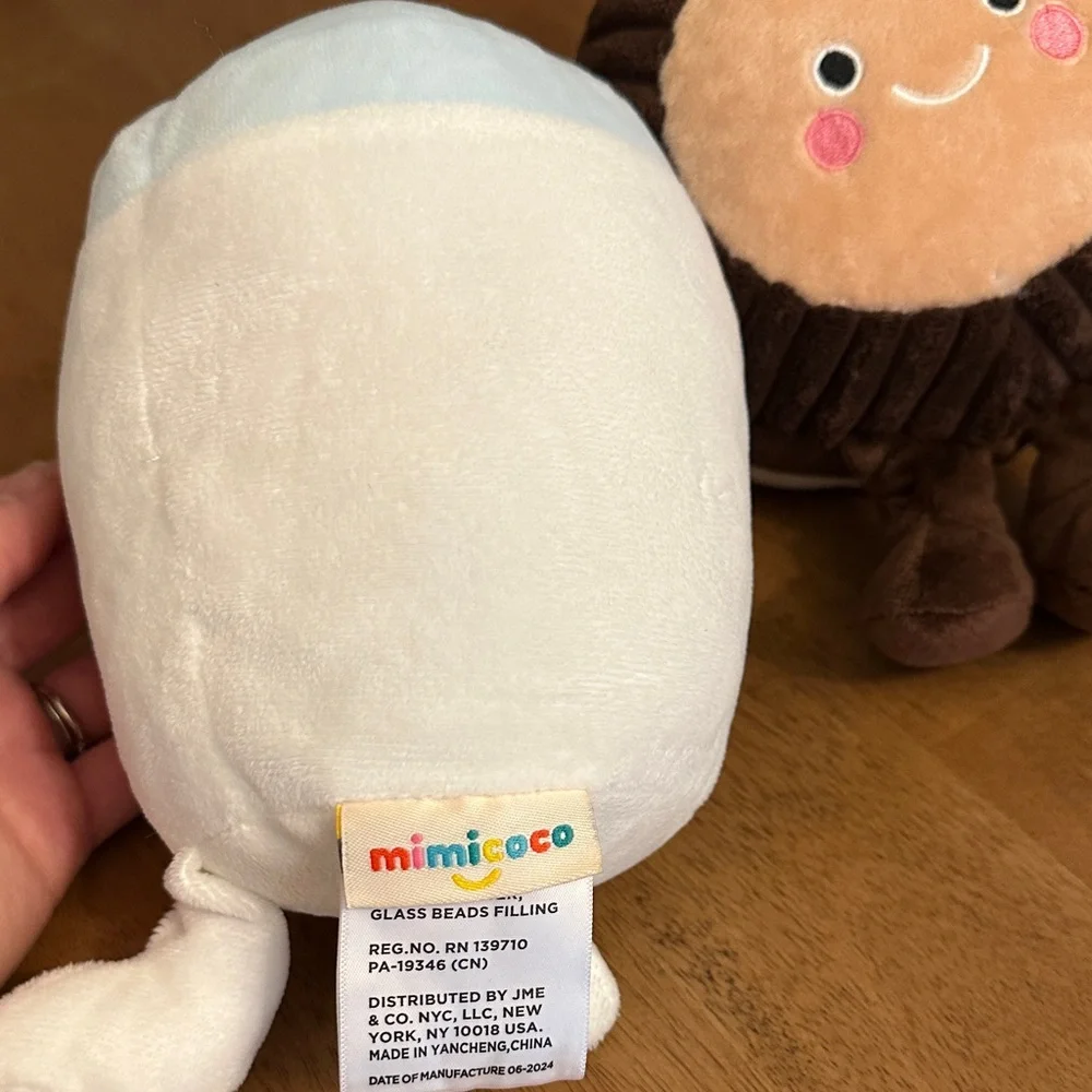 Mimi + Coco Milk & Cookie Weighted Plushies - Picture 3 of 9